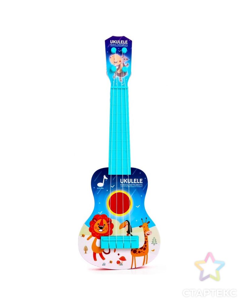 Игрушка музыкальная укулеле «Зоопарк», цвета МИКС арт. СМЛ-191045-1-СМЛ0006980907 2