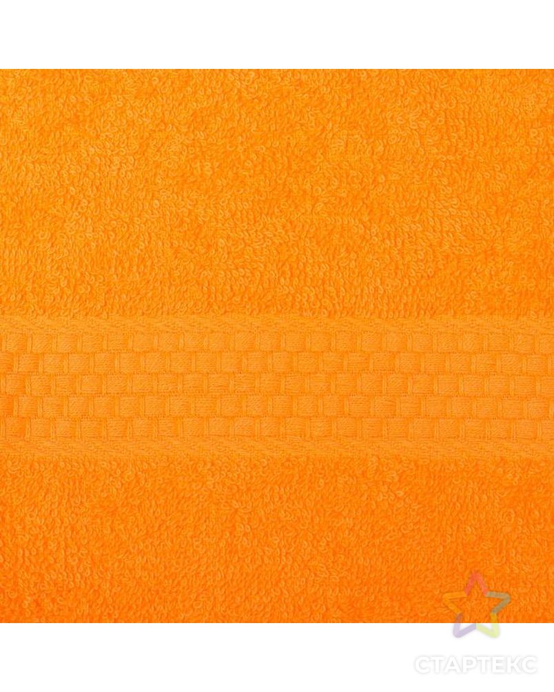 Полотенце махровое гладкокрашеное Эконом 30х60 см, оранжевый, хлопок 100%, 370г/м2 арт. СМЛ-153495-1-СМЛ0006991105 2
