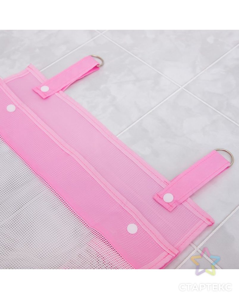 Сетка для хранения игрушек в ванной, цвет розовый арт. СМЛ-223557-1-СМЛ0006996126 4