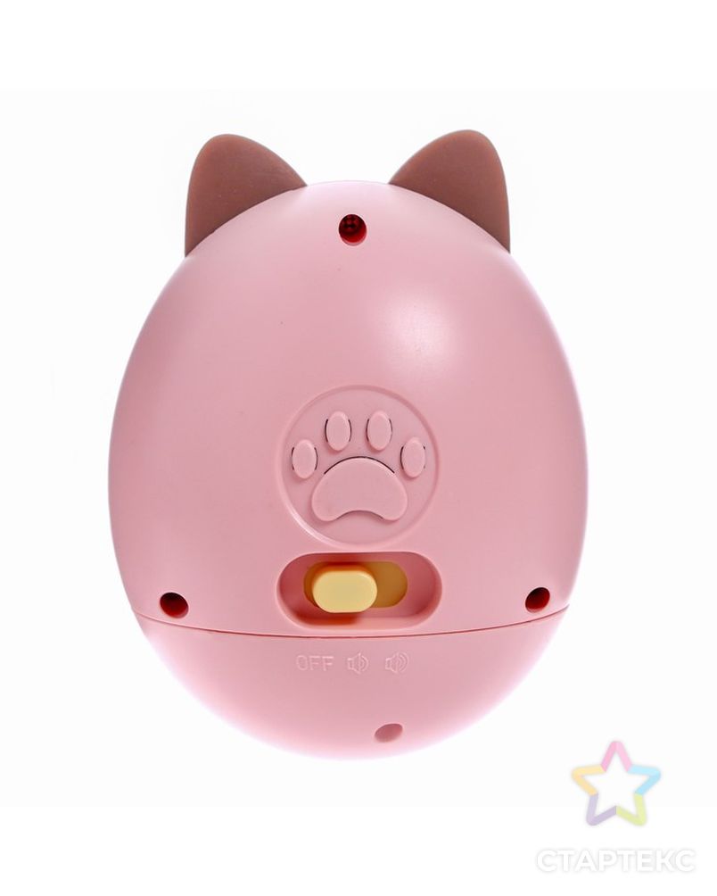 Музыкальная игрушка «Котик-неваляшка», звук, свет, цвет розовый арт. СМЛ-203146-1-СМЛ0006998135 3