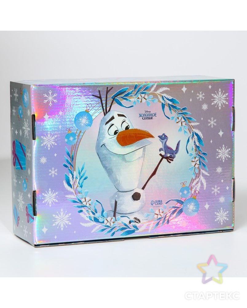 Коробка подарочная складная "Happy New year" Холодное сердце арт. СМЛ-200682-1-СМЛ0007006518 2