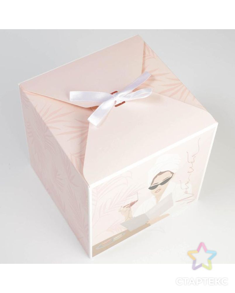 Коробка складная «SPA GIRL», 18 × 18 × 18 см арт. СМЛ-167131-1-СМЛ0007007587 3