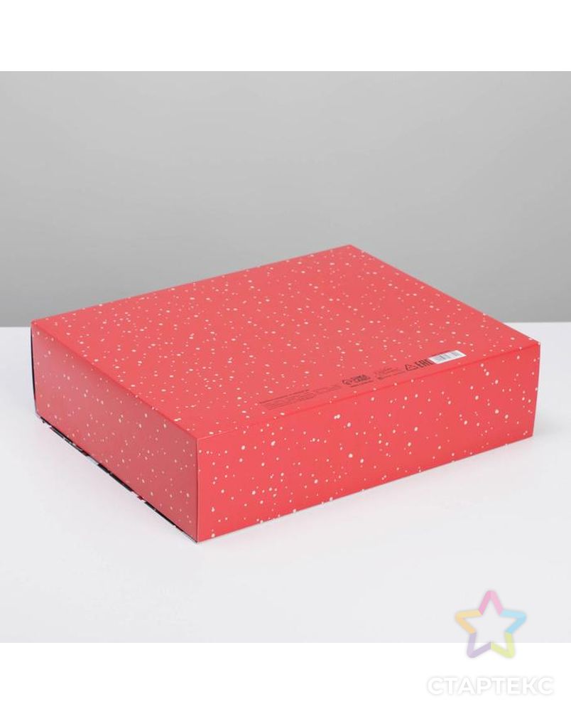 Коробка складная двухсторонняя «Новогодние истории», 20 × 18 × 5 см арт. СМЛ-163786-3-СМЛ0007007610 3