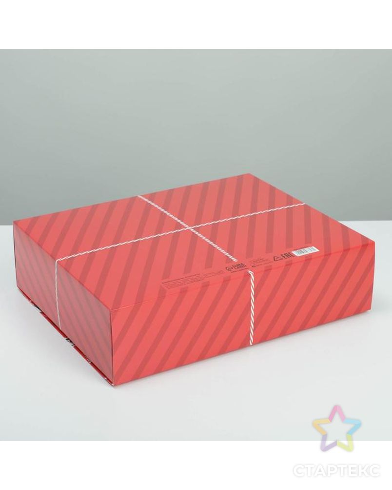 Коробка складная двухсторонняя «Почта новогодняя», 16.5 × 12.5 × 5 см арт. СМЛ-163789-3-СМЛ0007007613 3