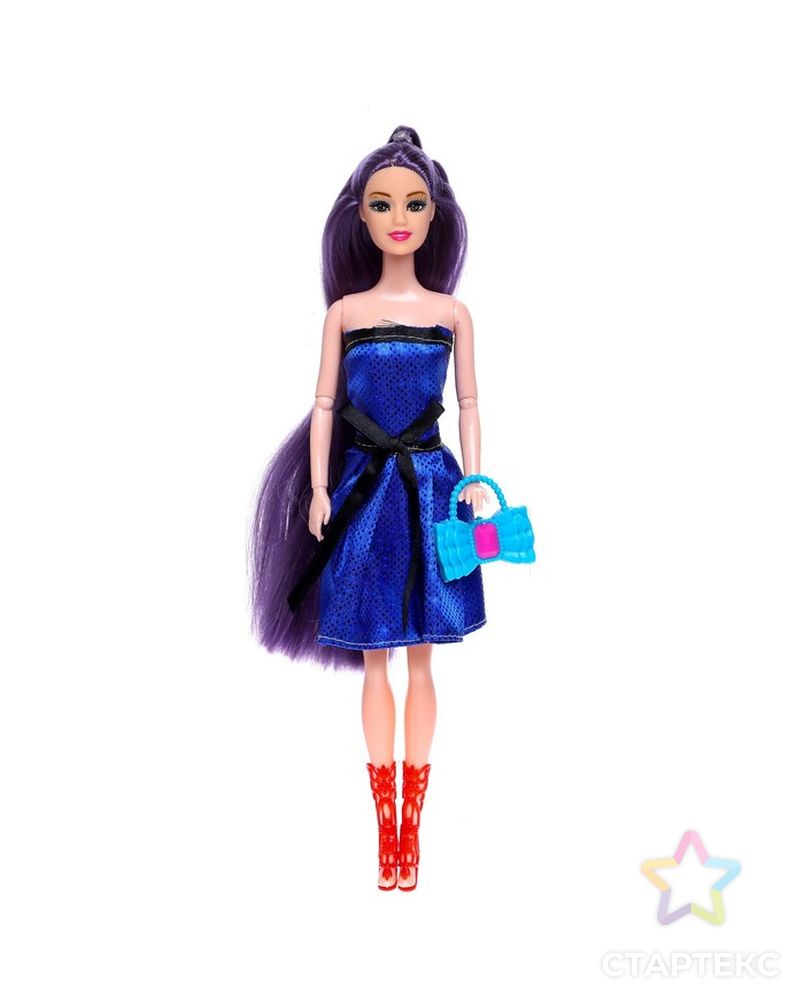 Кукла модель шарнирная "Анастасия" в платье, с аксессуарами, МИКС арт. СМЛ-199522-1-СМЛ0007013645 4