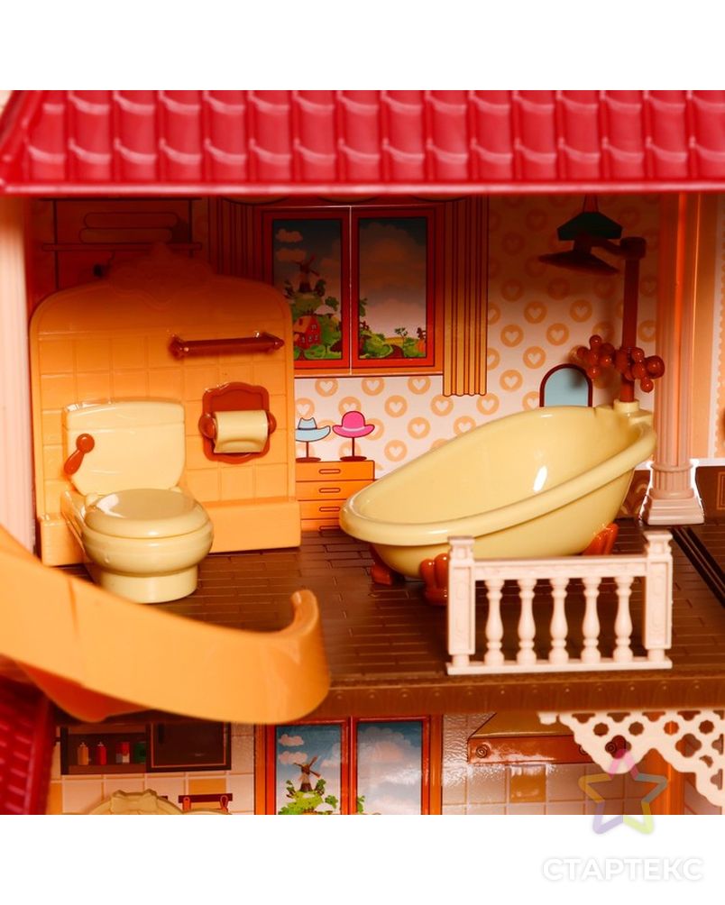Дом для кукол "Мой милый дом" с куклой 2шт, 388 дет., с аксессуарами арт. СМЛ-230635-1-СМЛ0007015844 8