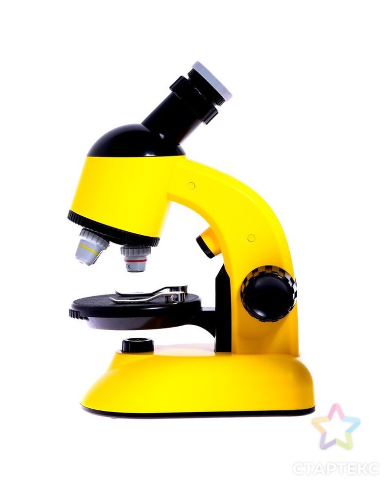 Микроскоп детский "Юный ученый" кратность х100, х400,  х1200, подсветка, желтый арт. СМЛ-190442-1-СМЛ0007016014 3