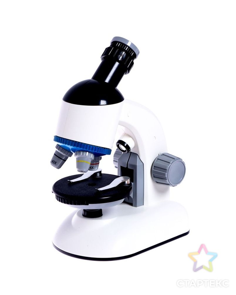 Микроскоп детский "Юный ученый" кратность х100, х400,  х1200, подсветка, белый арт. СМЛ-190443-1-СМЛ0007016015 2
