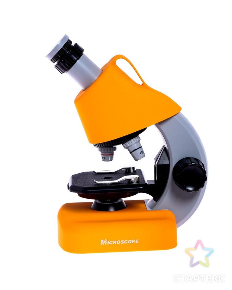 Микроскоп детский "Юный ученый" кратность х100, х400,  х1200, подсветка, желтый арт. СМЛ-190444-1-СМЛ0007016016 3