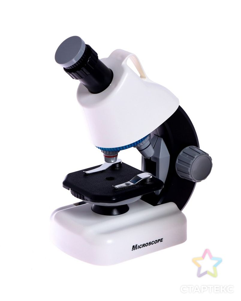 Микроскоп детский "Юный ученый" кратность х100, х400,  х1200, подсветка, белый арт. СМЛ-190445-1-СМЛ0007016017 2
