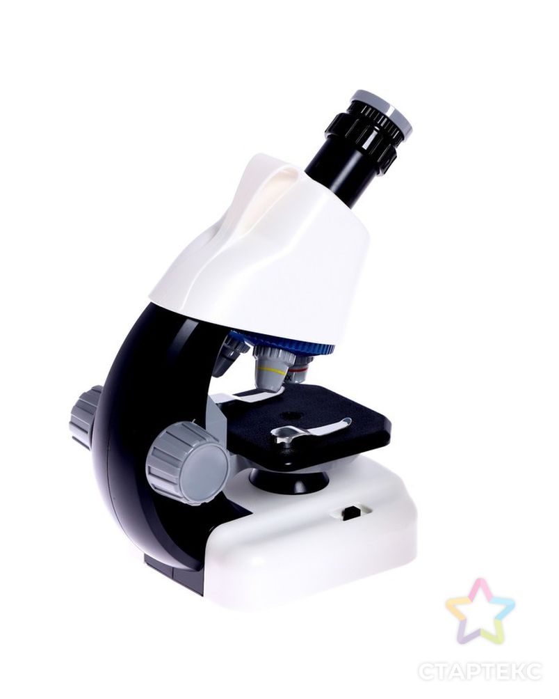 Микроскоп детский "Юный ученый" кратность х100, х400,  х1200, подсветка, белый арт. СМЛ-190445-1-СМЛ0007016017 4