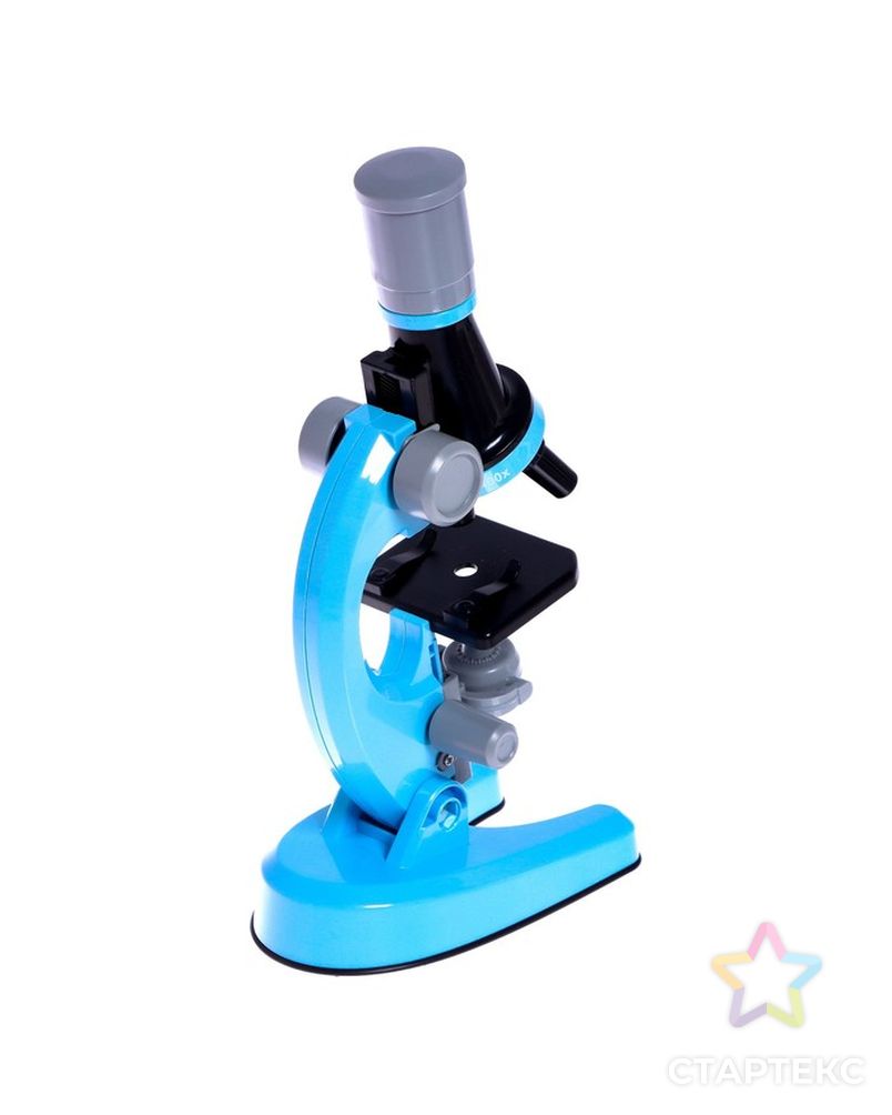 Микроскоп детский "Юный ботаник" кратность х100, х400,  х1200, голубой, подсветка арт. СМЛ-190446-1-СМЛ0007016018 5