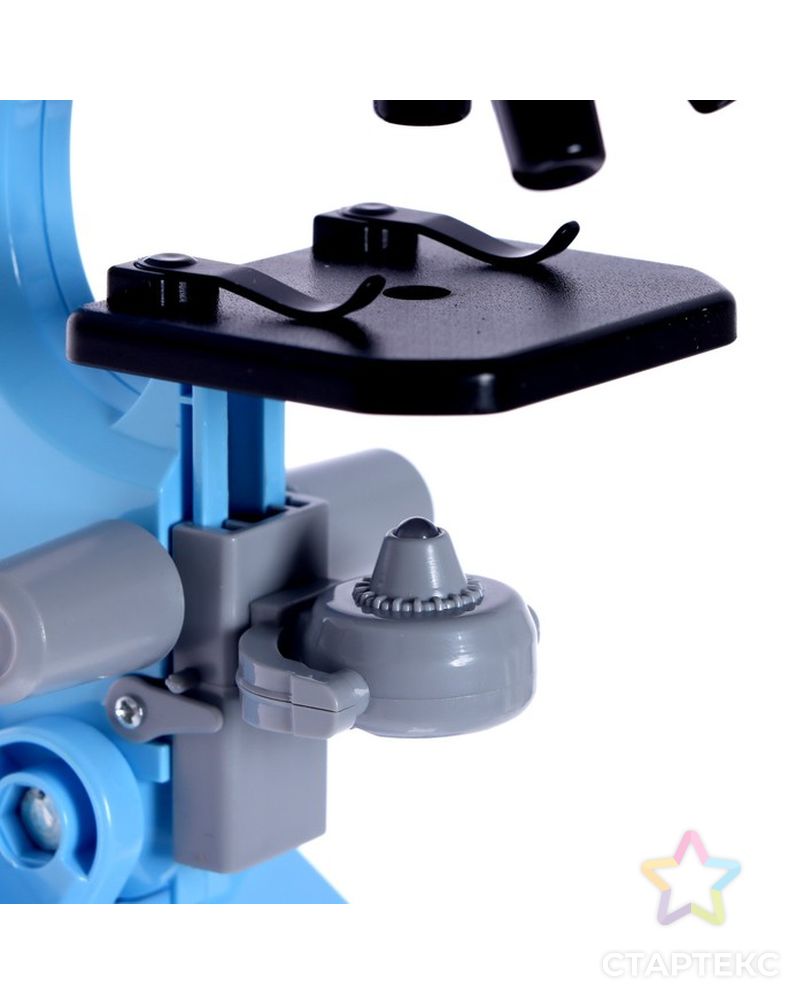 Микроскоп детский "Юный ботаник" кратность х100, х400,  х1200, голубой, подсветка арт. СМЛ-190446-1-СМЛ0007016018 8