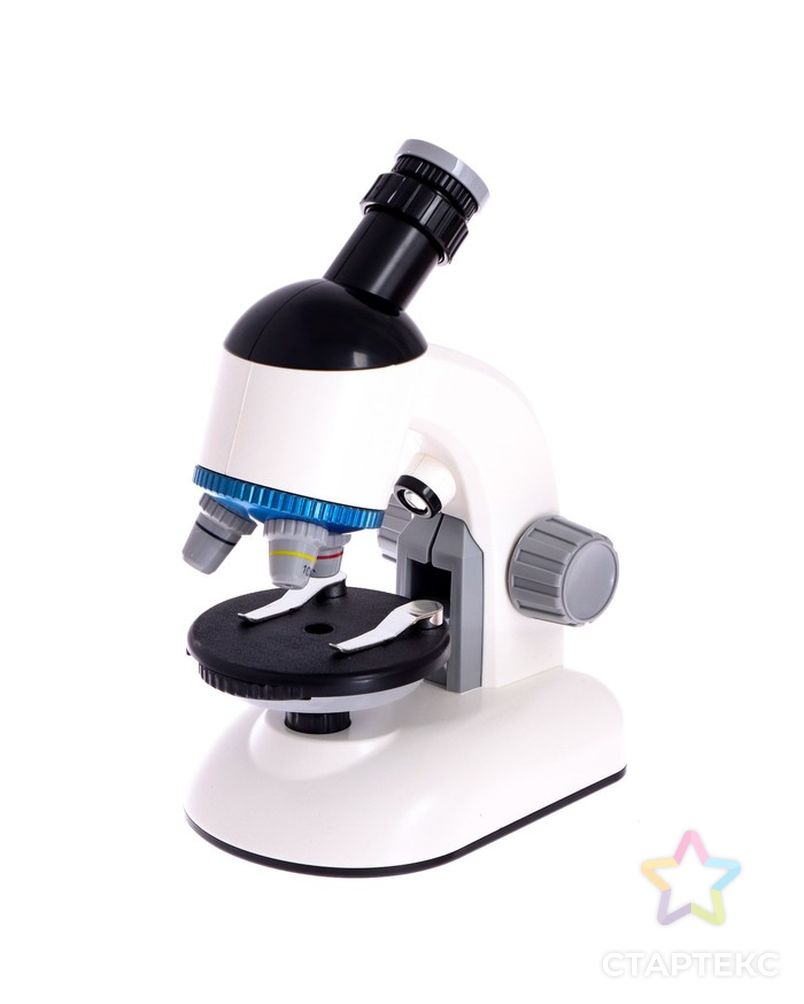 Микроскоп детский "Набор биолога в чемодане" кратность х40, х100,  х640, подсветка, белый   701602 арт. СМЛ-190452-1-СМЛ0007016021 2