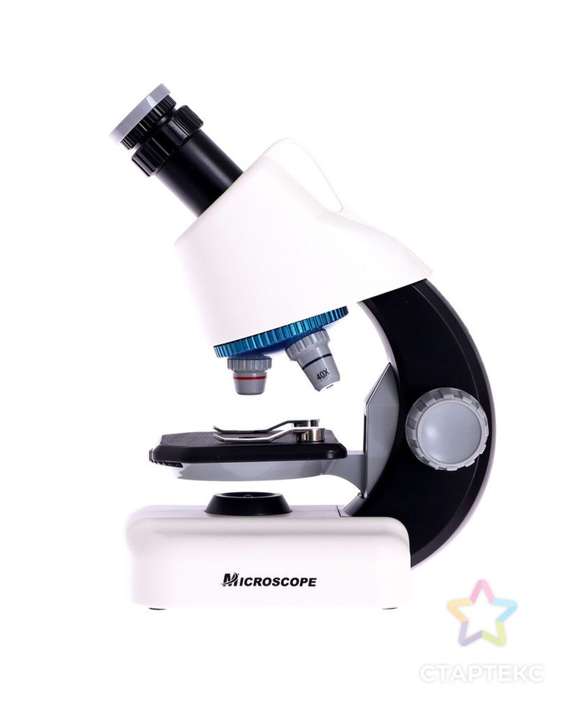 Микроскоп детский "Набор биолога в чемодане" кратность х40, х100,  х640, подсветка, белый   701602 арт. СМЛ-190453-1-СМЛ0007016022 3