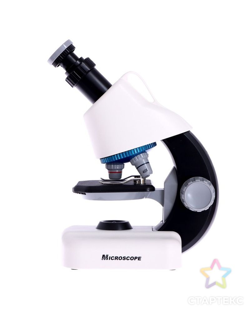 Микроскоп детский "Набор биолога в чемодане" кратность х40, х100,  х640, подсветка, белый   701602 арт. СМЛ-190453-1-СМЛ0007016022 4