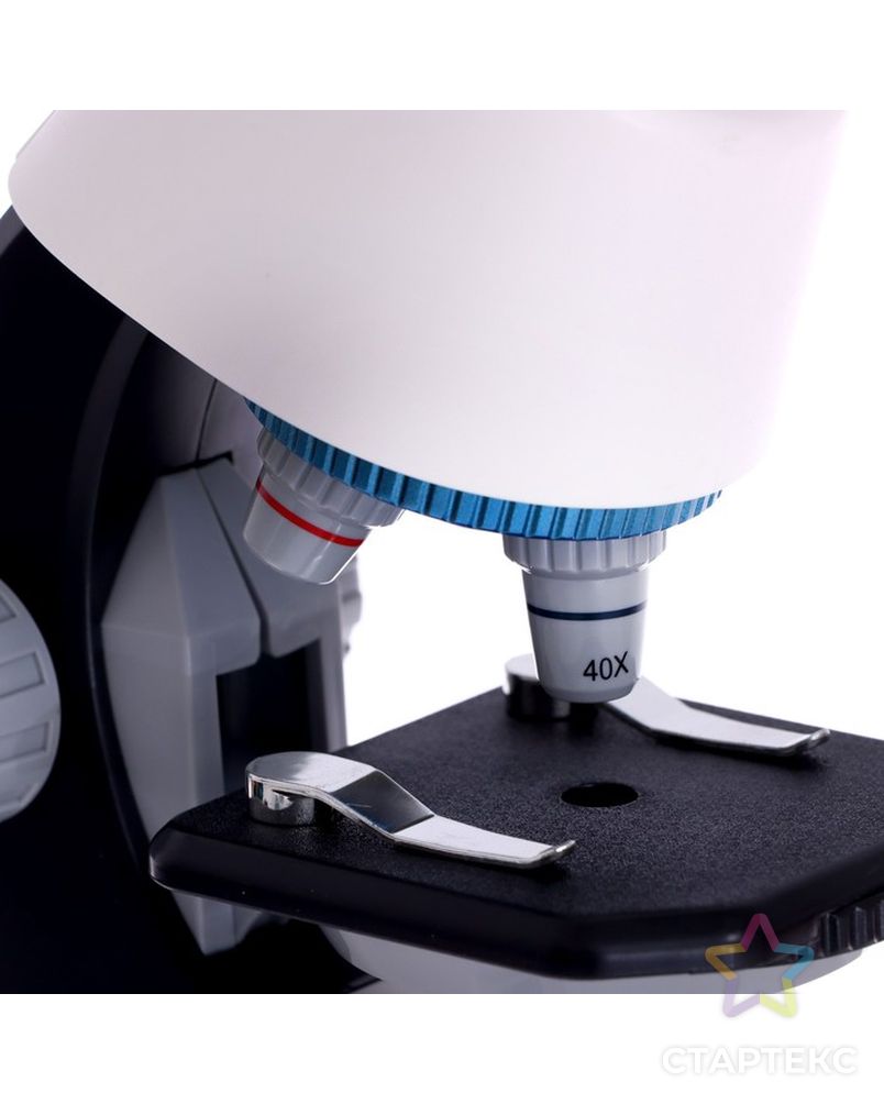 Микроскоп детский "Набор биолога в чемодане" кратность х40, х100,  х640, подсветка, белый   701602 арт. СМЛ-190453-1-СМЛ0007016022 6
