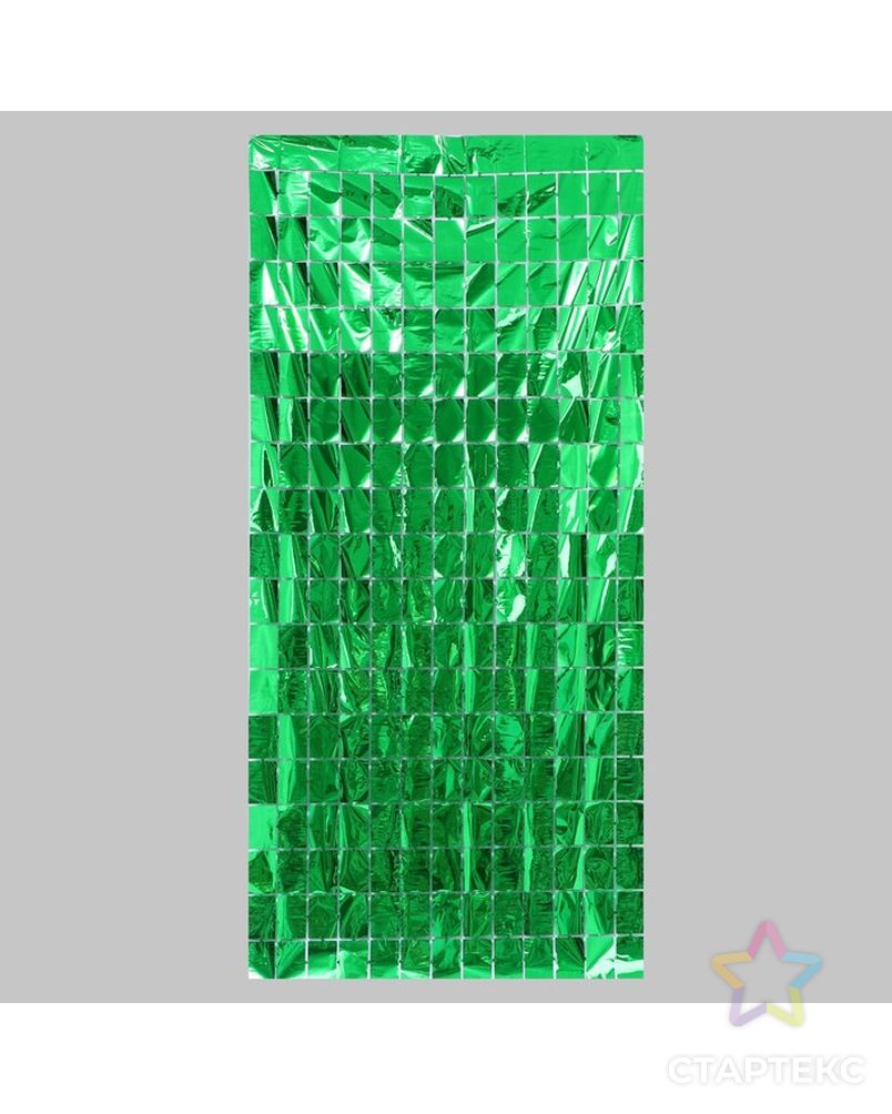 Праздничный занавес 100*200 см, цвет зелёный арт. СМЛ-196687-1-СМЛ0007016034 1