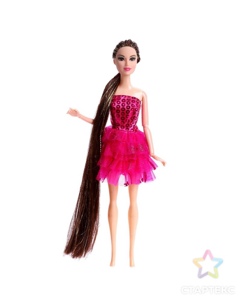 Кукла модель шарнирная "Оля" в платье, МИКС арт. СМЛ-199527-1-СМЛ0007023864 2
