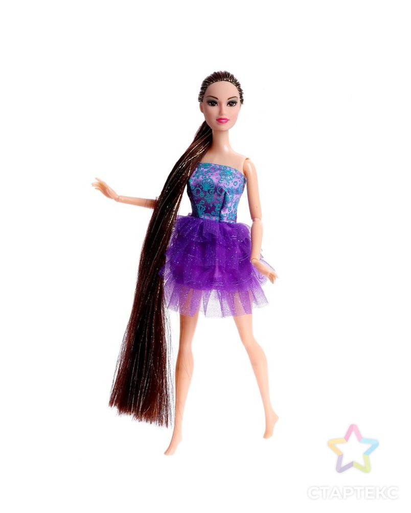 Кукла модель шарнирная "Оля" в платье, МИКС арт. СМЛ-199527-1-СМЛ0007023864 3