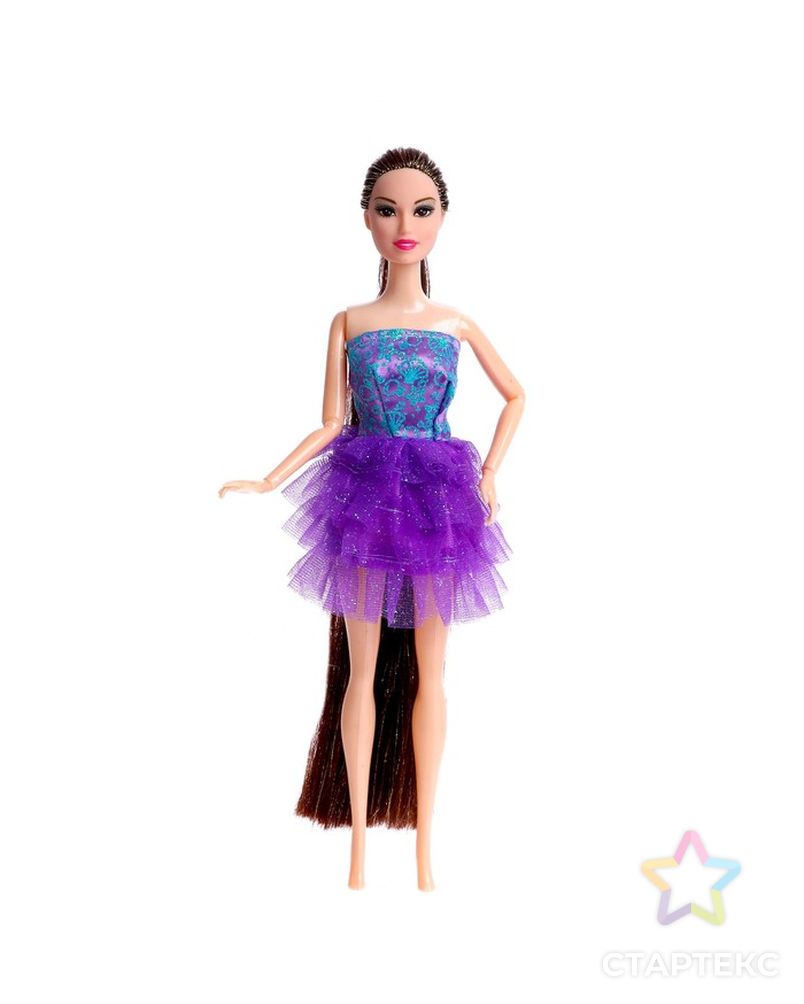 Кукла модель шарнирная "Оля" в платье, МИКС арт. СМЛ-199527-1-СМЛ0007023864 4