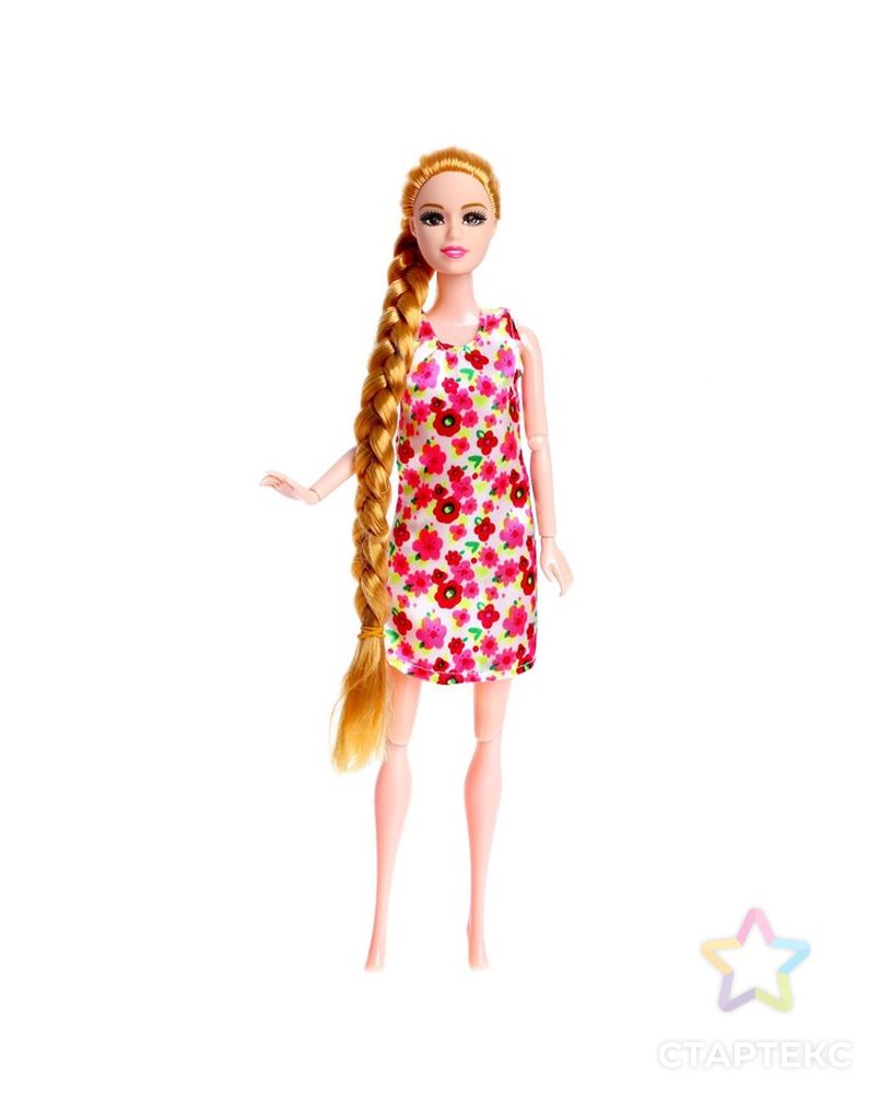 Кукла модель шарнирная "Мира" в платье, МИКС арт. СМЛ-199529-1-СМЛ0007023869 2