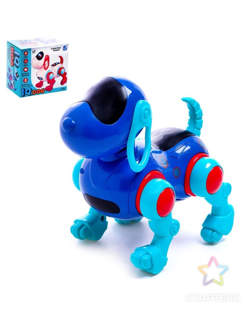 WOOW TOYS Собака "IQ DOG", ходит, поет, работает от батареек, цвет синий арт. СМЛ-192467-1-СМЛ0007024611 1