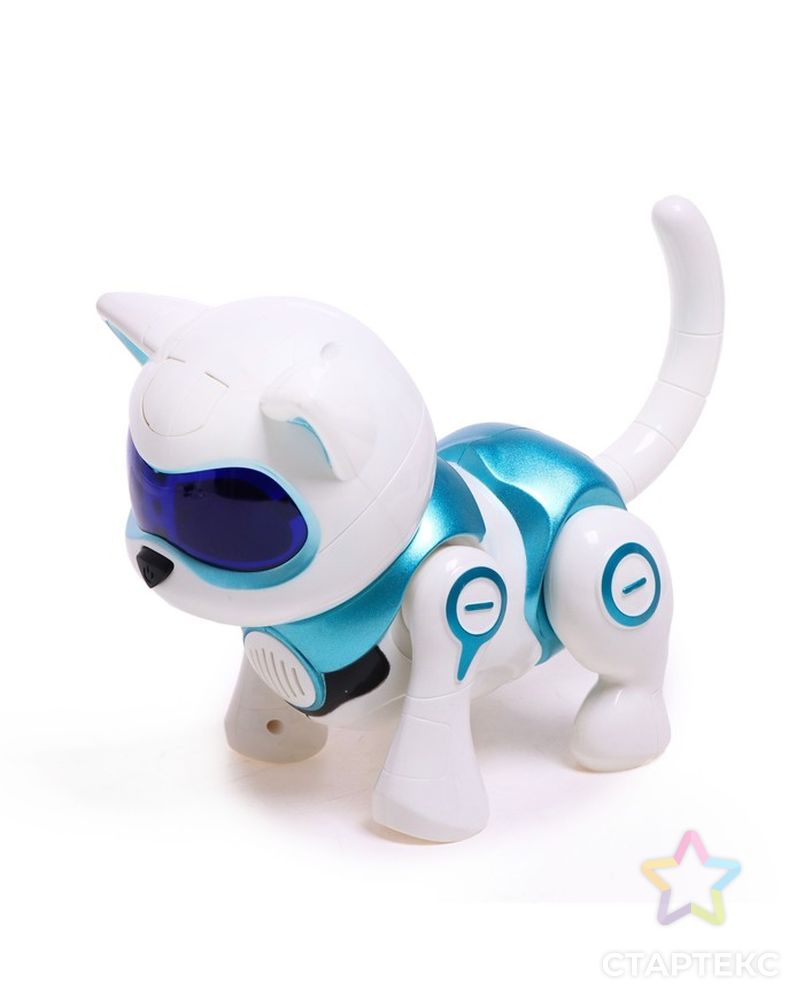 Кошка-робот интерактивная "Котик", световые и звуковые эффекты, цвет синий арт. СМЛ-225361-1-СМЛ0007028279 2