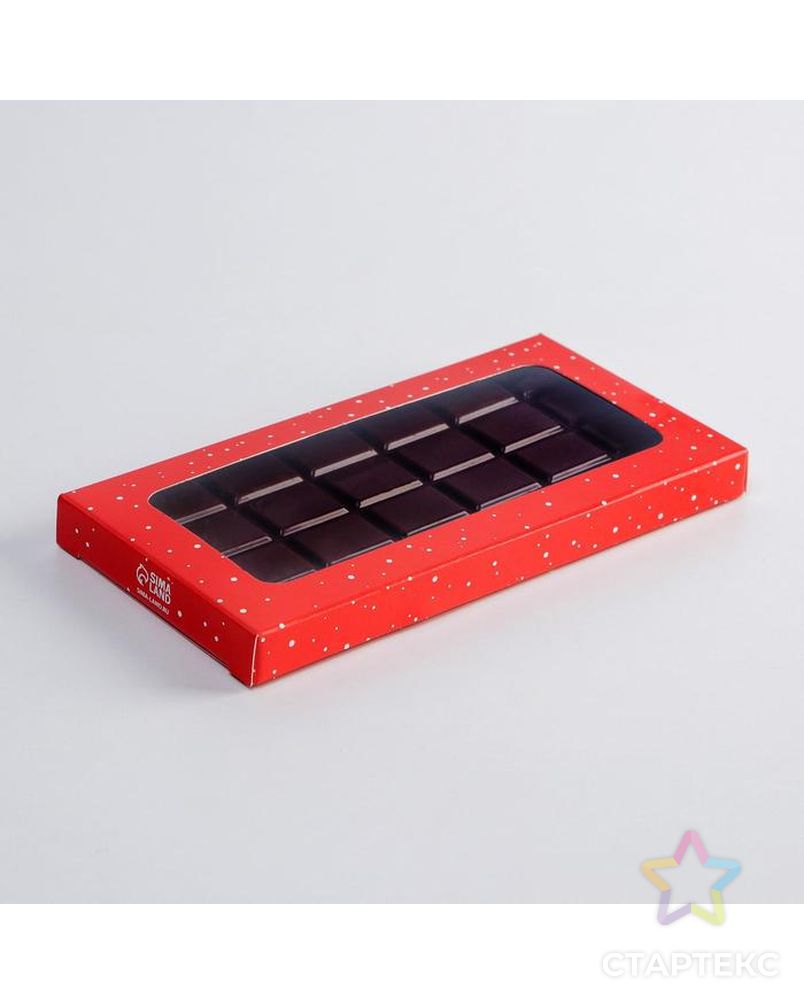 Коробка для шоколада «С новым годом», с окном, 17,3 × 8,8 × 1,5 см арт. СМЛ-164493-1-СМЛ0007028567 5