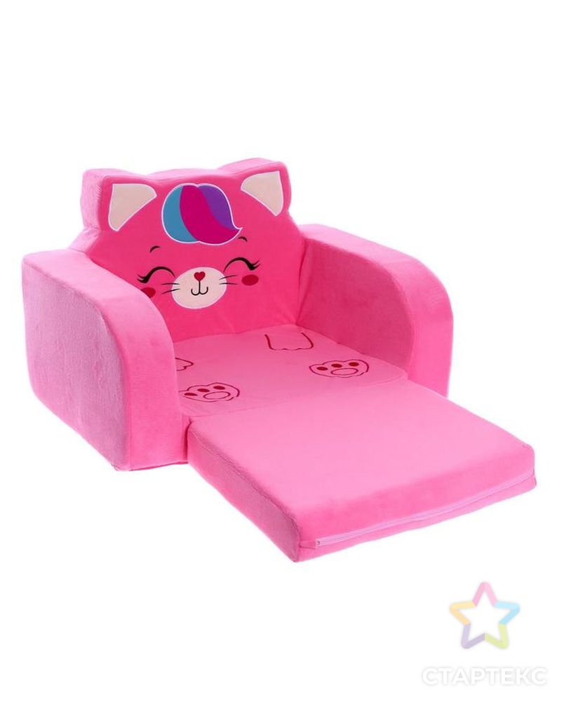 Мягкая игрушка-диван «Кошечка», раскладной арт. СМЛ-226775-1-СМЛ0007029096 2