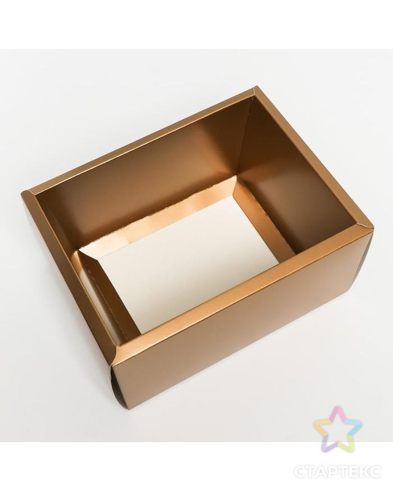 Коробка складная «Happy new year»,  15 × 15 × 7 см арт. СМЛ-167701-2-СМЛ0007036396 5