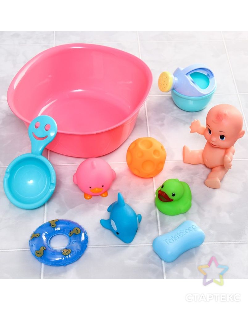 Набор игрушек для игры в ванне «Игры малыша» арт. СМЛ-230636-1-СМЛ0007038974 1