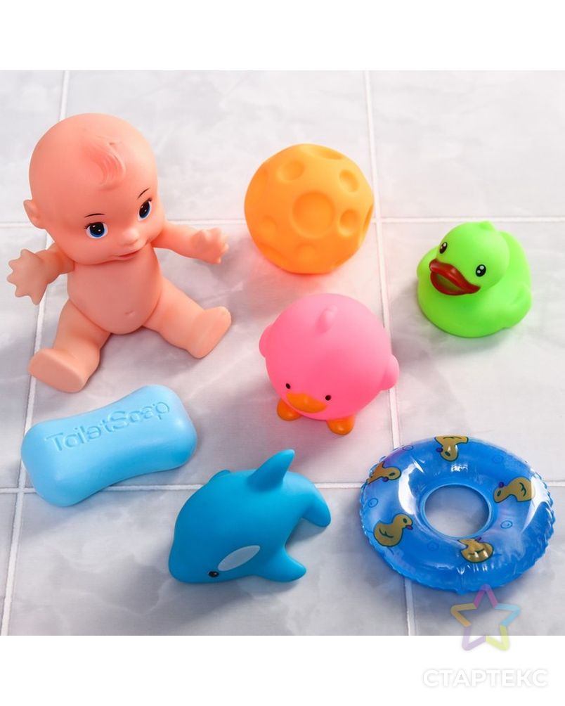 Набор игрушек для игры в ванне «Игры малыша» арт. СМЛ-230636-1-СМЛ0007038974 3