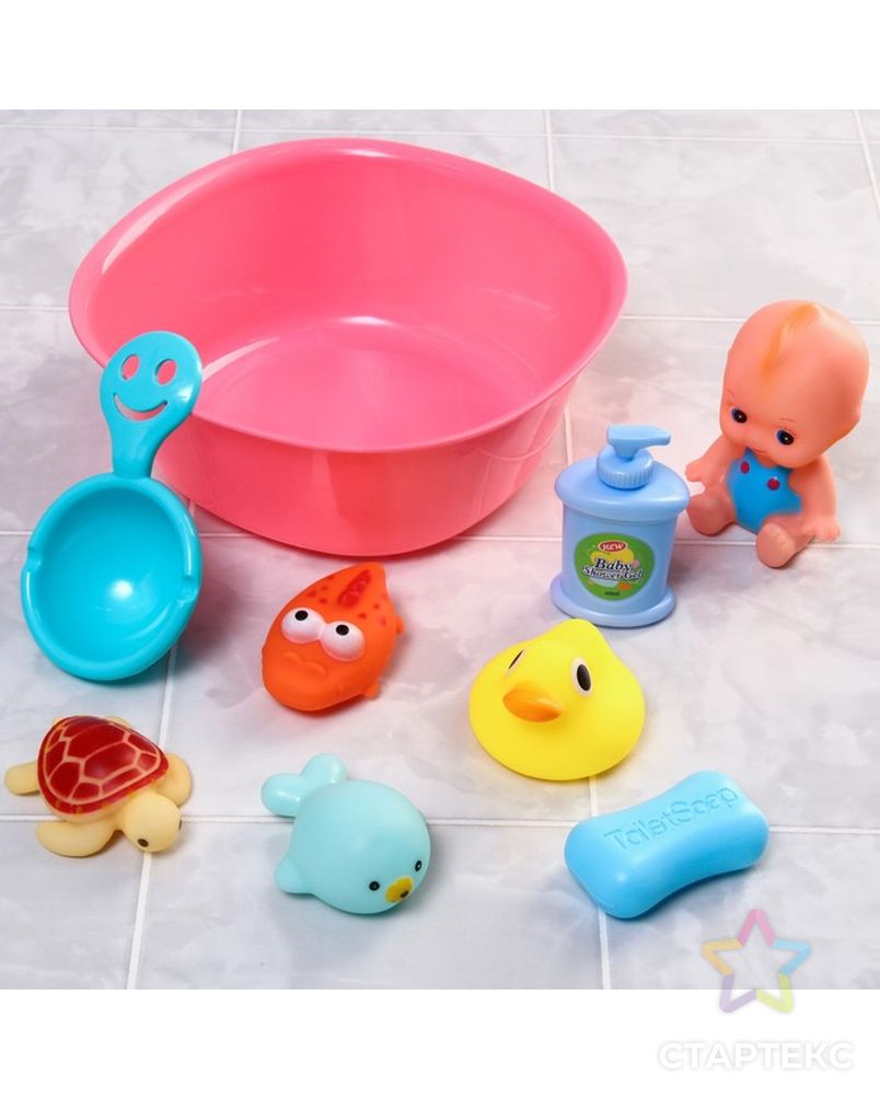 Набор игрушек для игры в ванне «Игры малыша» арт. СМЛ-230637-1-СМЛ0007038975 1