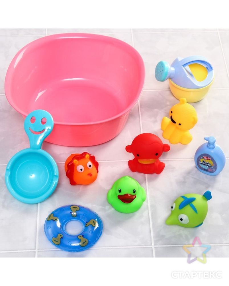Набор игрушек для игры в ванне «Игры малыша» арт. СМЛ-230638-1-СМЛ0007038976 1