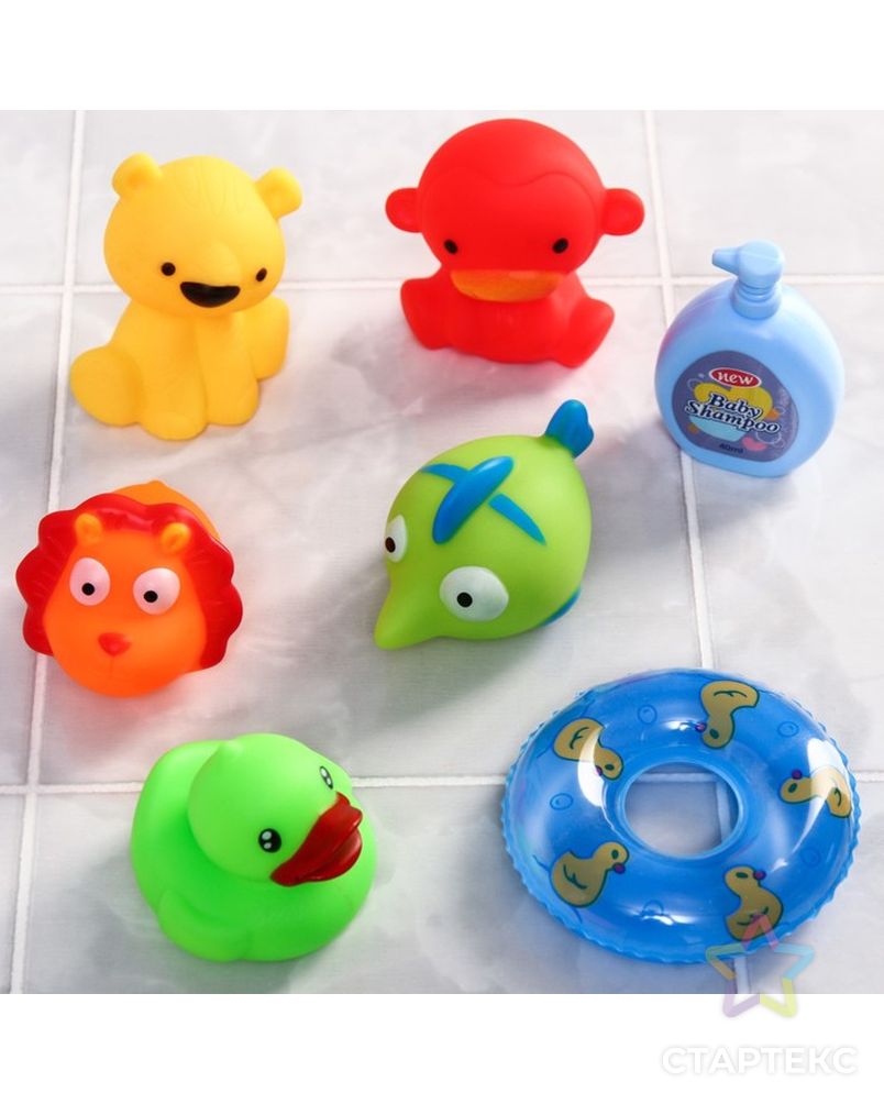 Набор игрушек для игры в ванне «Игры малыша» арт. СМЛ-230638-1-СМЛ0007038976 3