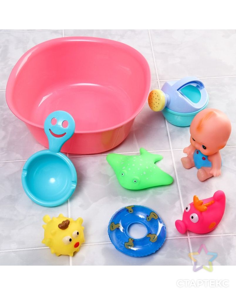 Набор игрушек для игры в ванне «Игры малыша» арт. СМЛ-230639-1-СМЛ0007038977 1