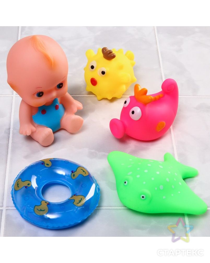 Набор игрушек для игры в ванне «Игры малыша» арт. СМЛ-230639-1-СМЛ0007038977 3