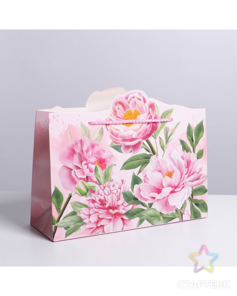 Пакет подарочный «Расцветай»,  30 × 23 × 10 см арт. СМЛ-192003-1-СМЛ0007039850 1