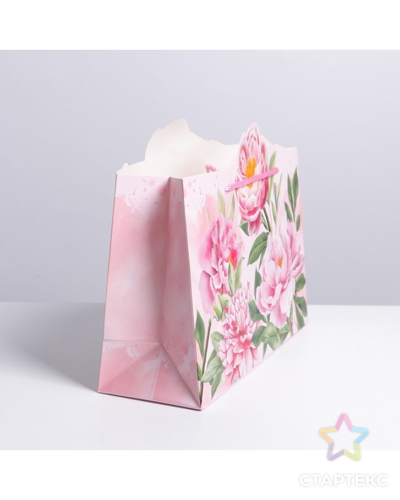 Пакет подарочный «Расцветай»,  30 × 23 × 10 см арт. СМЛ-192003-1-СМЛ0007039850 3