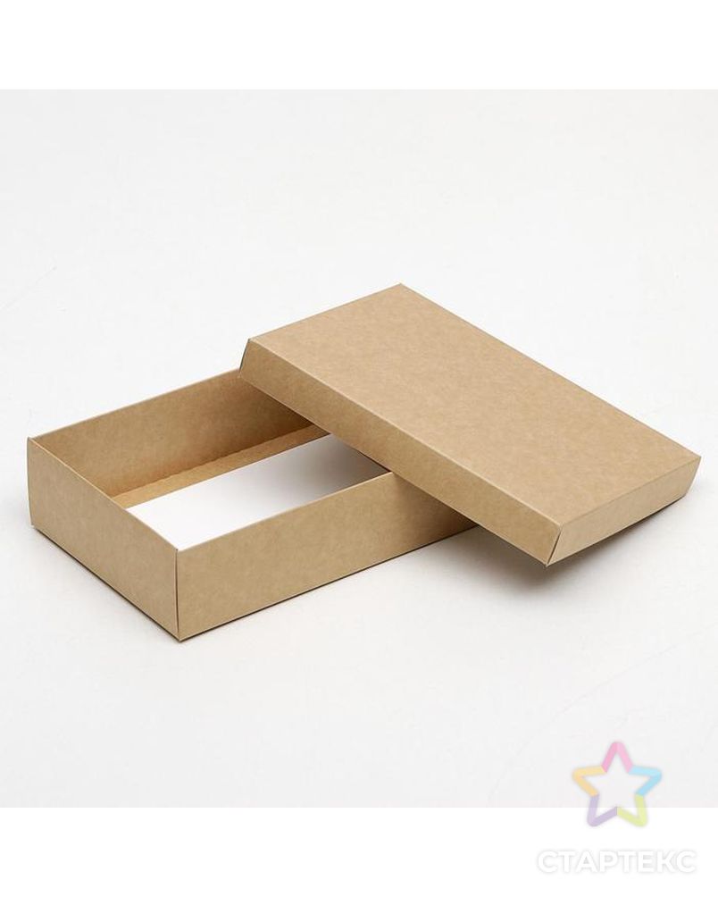 Коробка картонная без окна, крафт, 21 х 15 х 5 см, набор 5 шт. арт. СМЛ-157526-1-СМЛ0007041822 4
