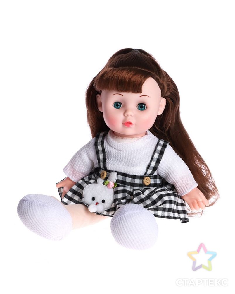 Кукла мягконабивна "Милашка" 32см, со звуком, в сарафане арт. СМЛ-220993-1-СМЛ0007042179 1