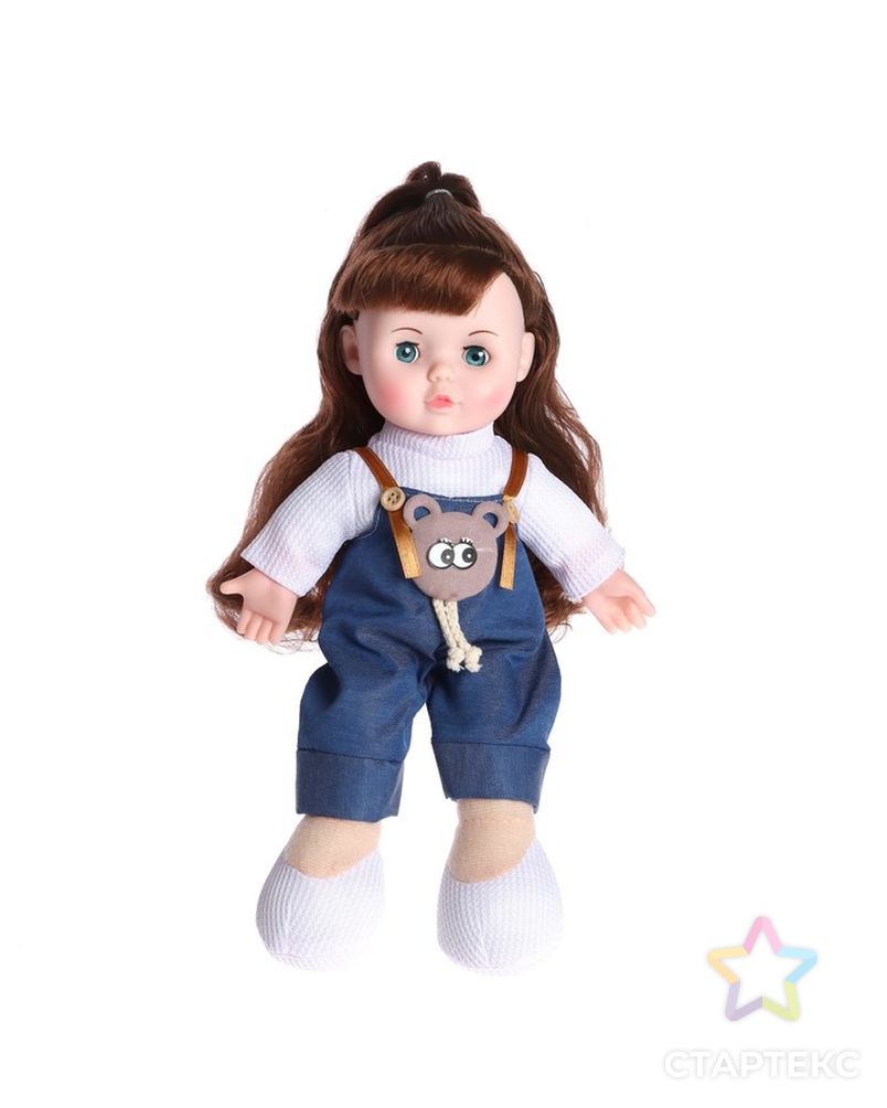 Кукла мягконабивна "Милашка" 32 см, со звуком, в комбинезоне арт. СМЛ-220994-1-СМЛ0007042180 1