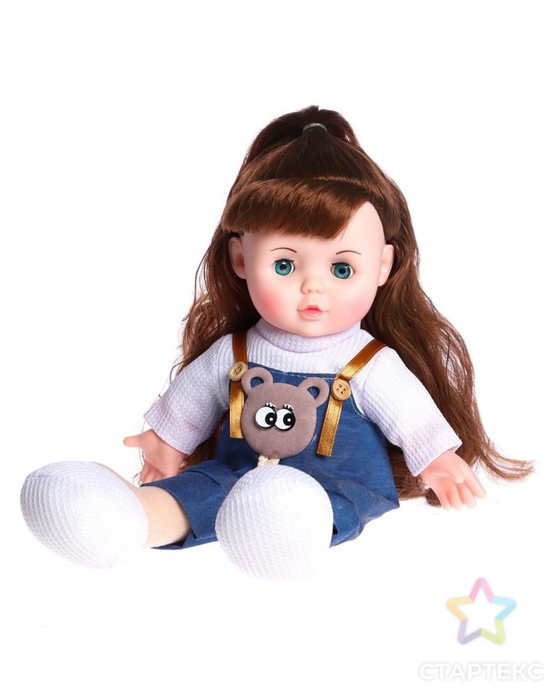 Кукла мягконабивна "Милашка" 32 см, со звуком, в комбинезоне арт. СМЛ-220994-1-СМЛ0007042180 2