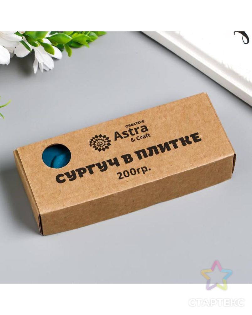 Сургуч в плитке "Astra&Craft" 200 гр, синий арт. СМЛ-157446-1-СМЛ0007049941