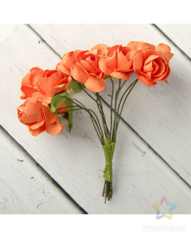 Декор для творчества "Букет из роз" (1 набор=1 букету) в букете 12 цветков МИКС арт. СМЛ-24629-1-СМЛ0705461 2