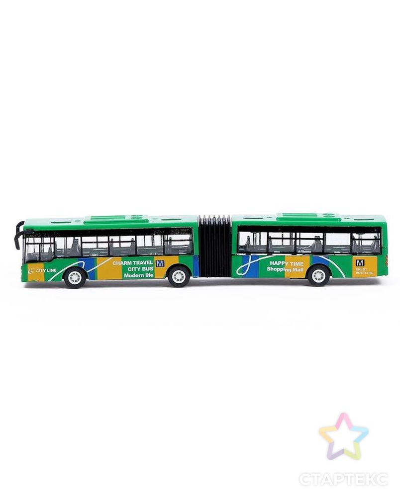 Автобус металлический «Городской транспорт», инерционный, масштаб 1:64, цвет синий арт. СМЛ-155352-2-СМЛ0007056243 2