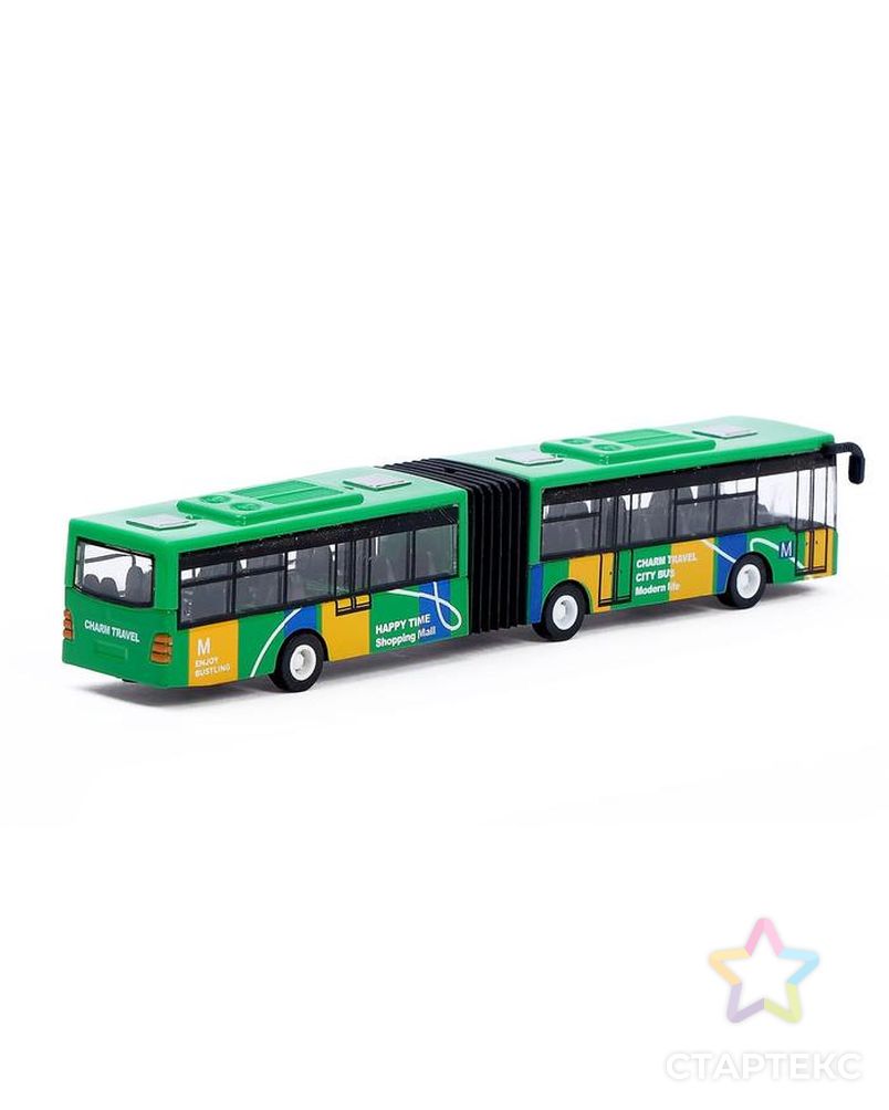 Автобус металлический «Городской транспорт», инерционный, масштаб 1:64, цвет синий арт. СМЛ-155352-2-СМЛ0007056243 3