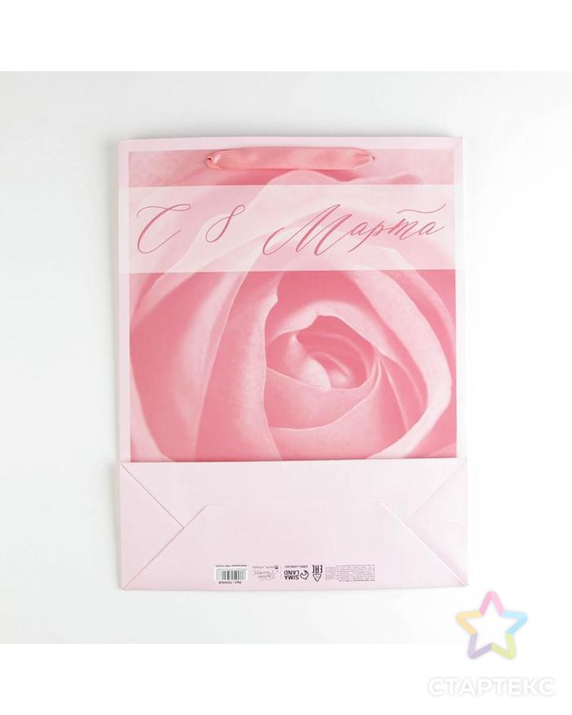 Пакет ламинированный «Роза», L 31 × 40 × 11,5 см арт. СМЛ-187750-1-СМЛ0007059428 4