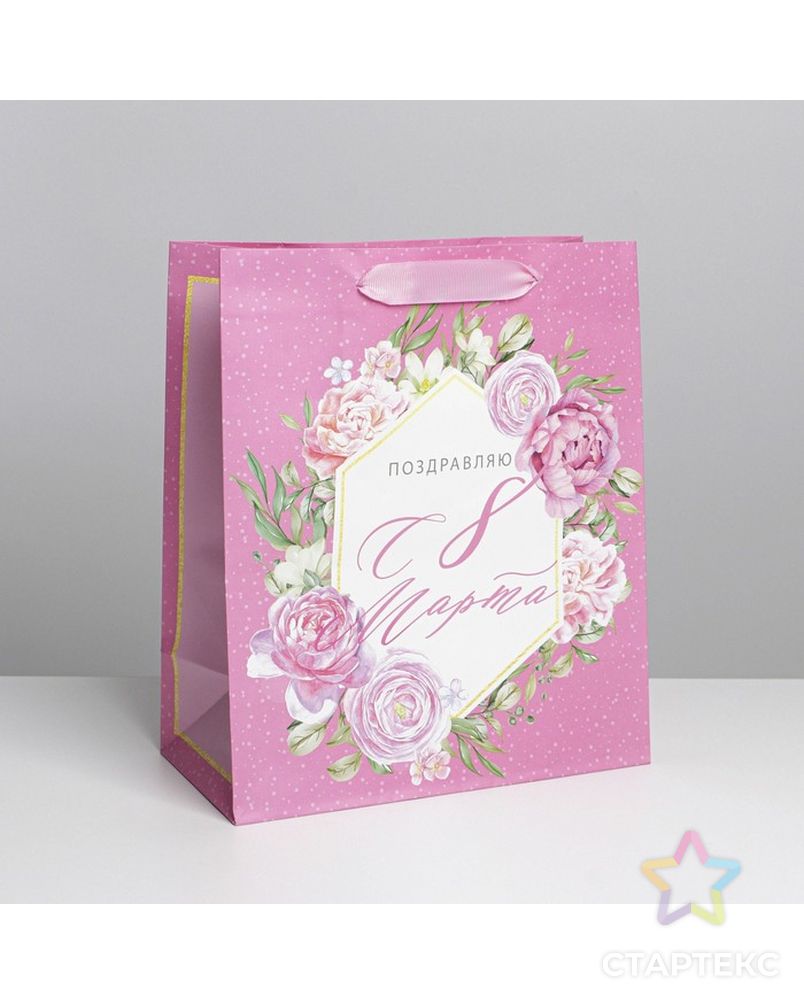 Пакет ламинированный «Розовые мечты», ML 23 × 27 × 11,5 см арт. СМЛ-193972-1-СМЛ0007059440 1
